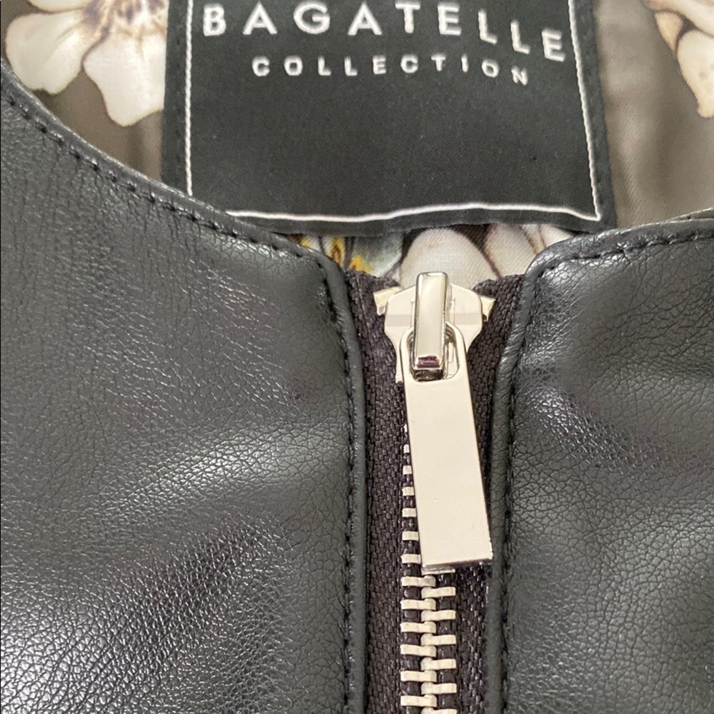 Woman’s Bagatelle Black Jacket with Zipper Details  M  winter - Picture 15 of 15